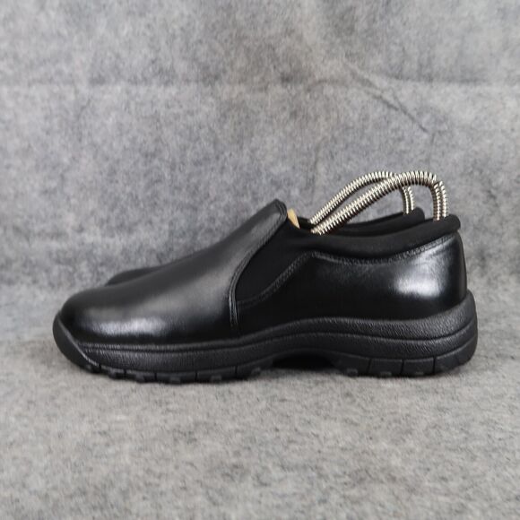 Easy Spirit Shoes Womens 6.5 Slip On Casual Moc Leather Black Comfort Work Walk - Picture 4 of 13